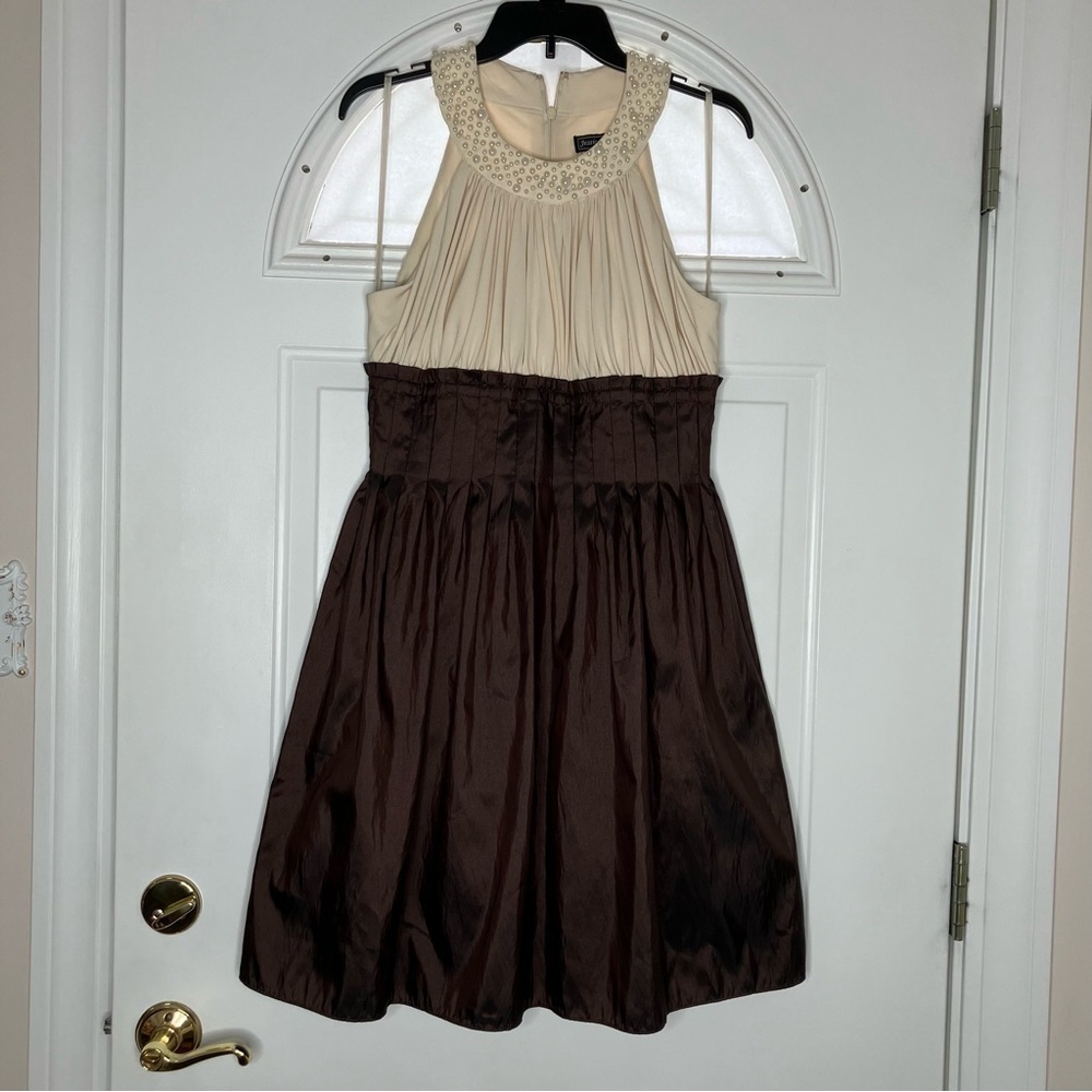 Jessica Howard cream and brown dress size 10 - Picture 10 of 10